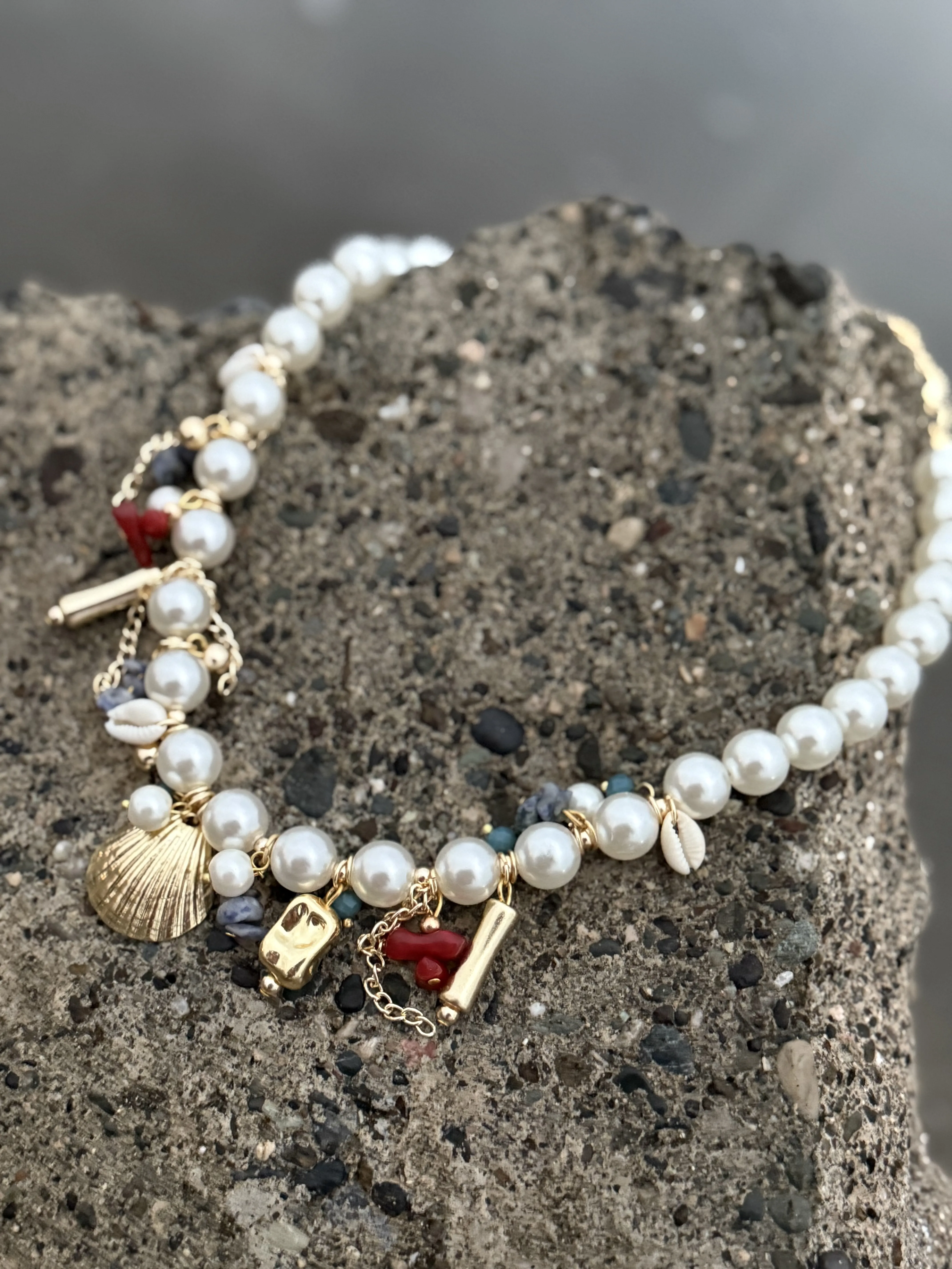 İnci Deniz Charm Kolye 