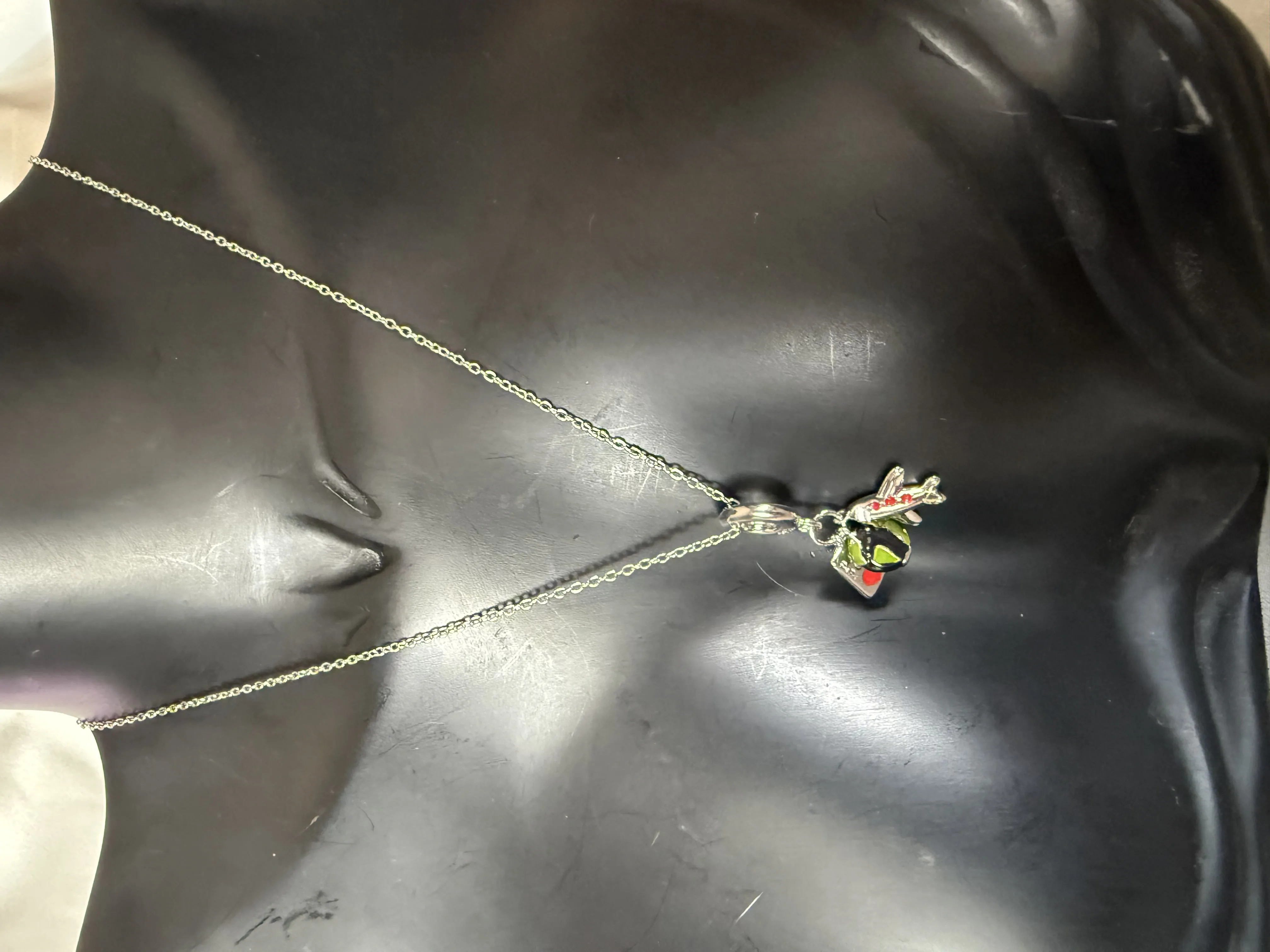 316 L Çelik Uçak,Dünya,Pasaport Uçlu Kolye 