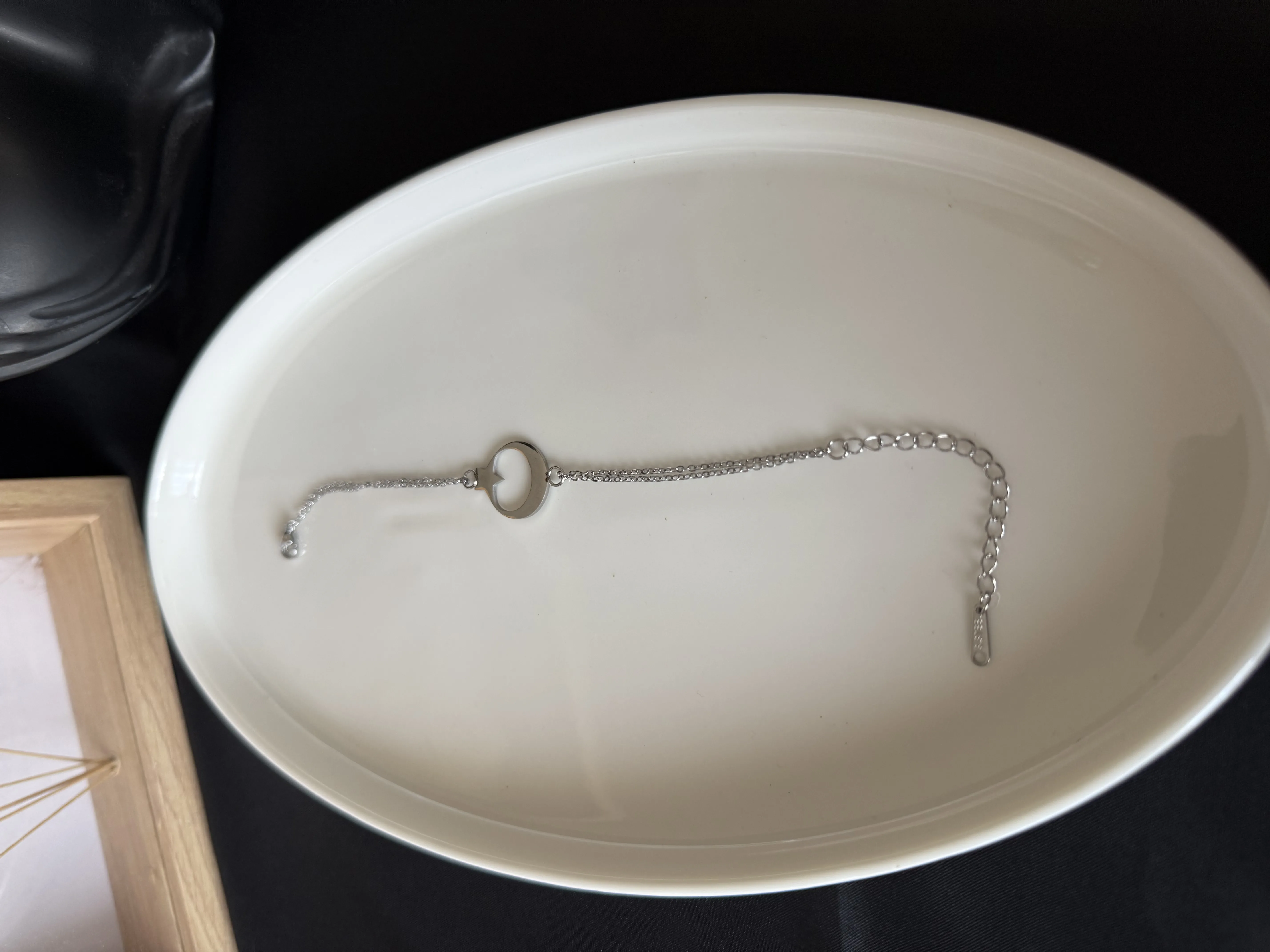 Ay Yıldızlı Silver Çelik Bileklik 