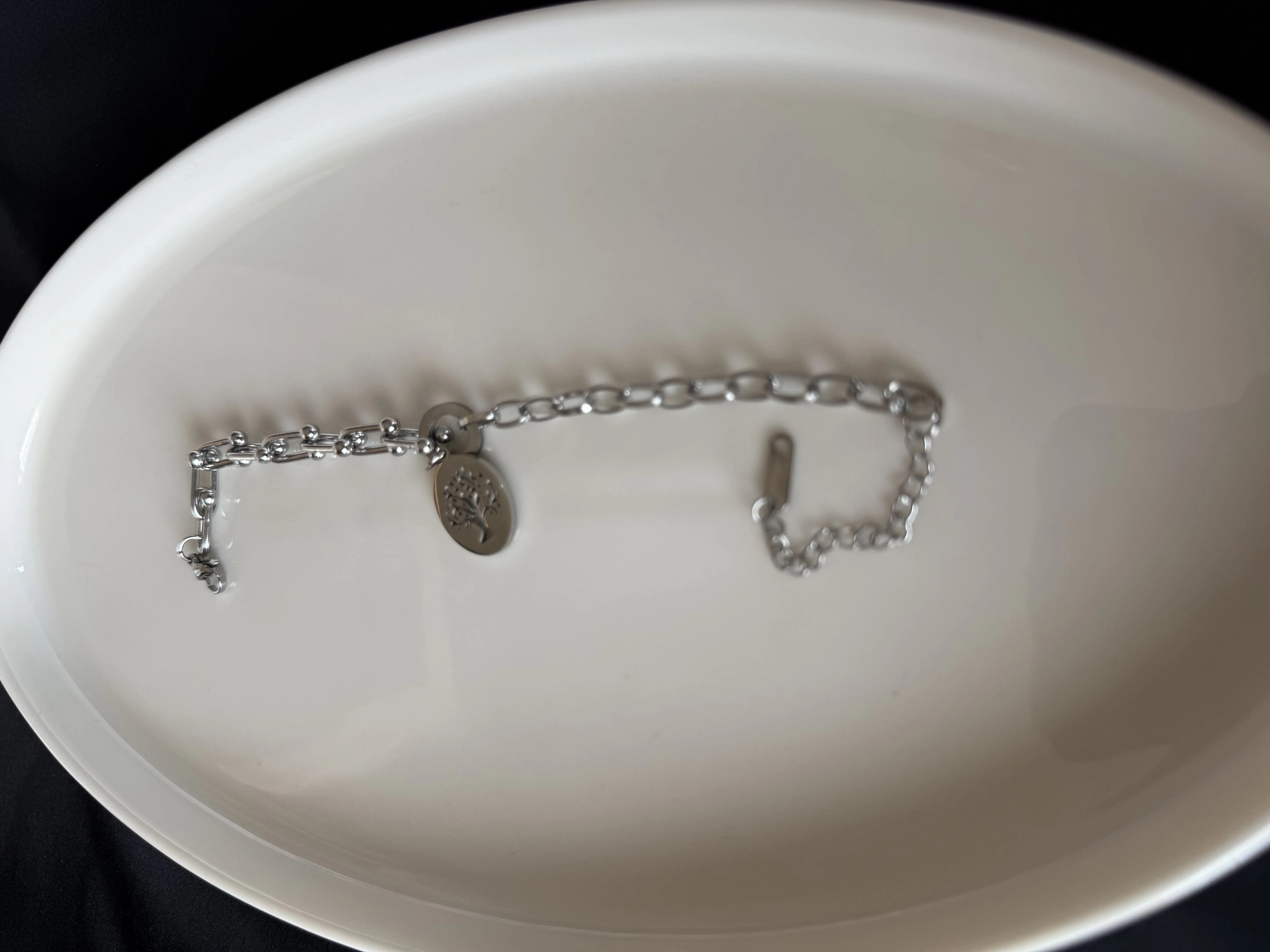 Silver Hayat Ağacı Çelik Bileklik 